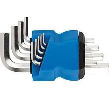 Ключи шестигранные, набор 9 шт (1.5-10 мм) в пластиковом держателе | код 64201М | FIT