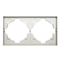 Рамка STRONG 2-постовая жемчуг KRANZ | код KR-78-0752-4 | KRANZ