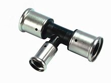 Тройник пресс 63х40х63 переходной, ПВДФ | код 10PK-634063 | Henco