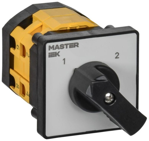 Переключатель кулачковый стандартная рукоятка 10А схема 54 | код MI-CS10-010-054 | IEK