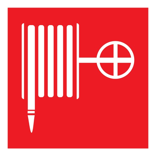 Наклейка знак пожарной безопасности Пожарный кран 200*200 мм Rexant | код 56-0055 | REXANT