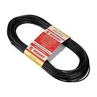 Трос стальной в ПВХ оплетке d=2,5 мм, черный ( моток 20 м) REXANT | код 09-5125-3 | REXANT