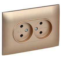 SKANDY Роз. 2-я без з/к с з/ш 10А сб. SK-R09Sa песоч. IEK | код SK-R23-10-K98-F | IEK