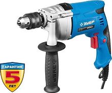Дрель ударная Зубр ЗДУ-850 ЭРММ2 850Вт ключевой реверс | код 298648 | ЗУБР