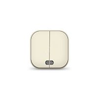 Выключатель двухклавишный с подсветкой серия IONICH, о/у, 10А, 220В, слоновая кость (ivory) | код 1426 | UNIVersal