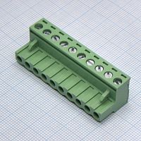 SM10.210 Разъемный клеммный блок, 10 контактов, размер шага 5,08 мм, мама (синий) | код SM10.210 | ONKA