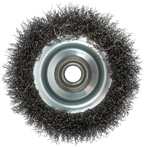 Кордщетка-чашка, гайка М14, волнистая проволока, нержавеющая сталь 100 мм | код 38843 | FIT фото 4