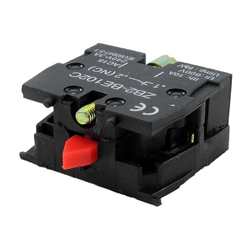 Сменная контактная группа для переключателей RUICHI ZB2-BE102, OFF-(ON)-NC, 3 А, 240 В, красный цвет толкателя | код 81738 | Ruichi Сменная контактная группа для переключателей RUICHI ZB2-BE102, OFF-(ON)-NC, 3 А, 240 В, красный цвет толкателя | код 81738 | Ruichi