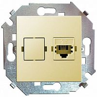 Розетка телефонная 1xRJ11 15, слоновая кость | код. 1591480-031 | Simon