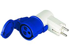 Переходник 16A(2P+E)250В-16A3P230В | код DISCV020162 | DKC