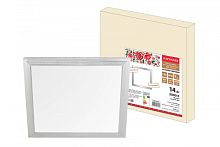 Ультратонкая светодиодная панель серии СВО 295х295, 14 Вт, 3000 К, хром, Народная (без драйвера) | код SQ0329-0208 | TDM НАРОДНЫЙ