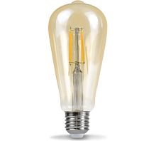 Лампа сд LED-ST64-deco gold 15Вт Е27 3000К 1570Лм золотистая IN HOME | код 4690612050843 | IN HOME