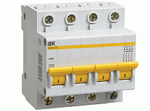 Модульный автоматический выключатель ВА47-29 4 полюса, 16А, х-ка C | код. MVA20-4-016-C | IEK 