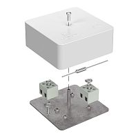 Коробка огнестойкая для кабель-канала 40-0450-FR2.5-4-П Е15-Е120 с термопредохранителем RAL9003 75х75х30 (87 шт/кор) Промрукав | код 40-0450-FR2.5-4-П | ПРОМРУКАВ