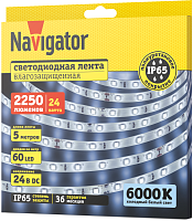 Лента светодиодная 95 300 NLS-2835CW60-4.8-IP65-24V (уп.5м) Navigator 95300