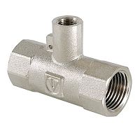 Тройник под датчик теплосчётчика, 1/2"х M10 х1/2" вн.-вн.-вн. | код. VTr.250.N.0004 | VALTEC