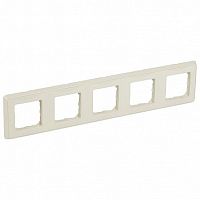 Рамка 5 постов CARIVA, слоновая кость | код. 773755 | Legrand