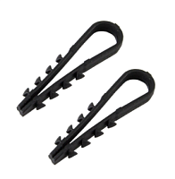Дюбель-хомут ДХК-10 для круглого кабеля 5-10мм нейлон черный (100шт) TDM | код SQ0539-0002 | TDM