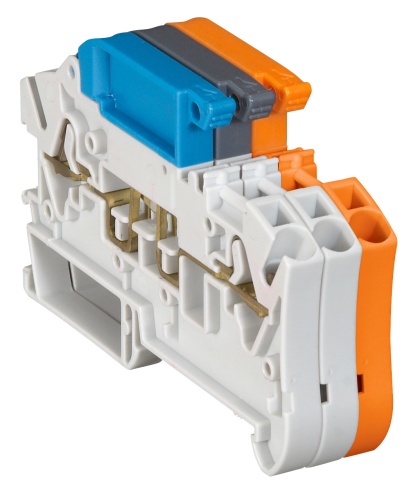 Пружинная клемма Viking 3 - с рычажным разъединителем, для непрерывных цепей - однополюсная - 2 проводника - оранжевый | код 037285 | Legrand Пружинная клемма Viking 3 - с рычажным разъединителем, для непрерывных цепей - однополюсная - 2 проводника - оранжевый | код 037285 | Legrand
