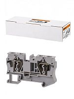 Зажим клеммный безвинтовой (ЗКБ) 10мм2 70А серый TDM | код SQ0822-0138 | TDM