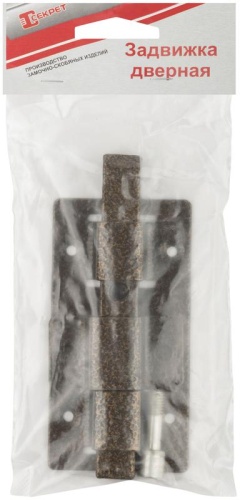 Задвижка накладная усиленная для дверей квадратный ригель бронза 66694 фото 3 Задвижка накладная усиленная для дверей квадратный ригель бронза 66694 фото 3