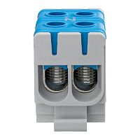 Клемма вводная силовая распределительная КВС 6-50кв.мм 2-рядная син. Rexant 11-2113