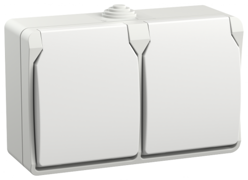 FORS Роз. 2-я с з/к/ш о/у 16А IP54 РСб22-3-ФБ бел. IEK | код ERS22-K01-16-54-DC | IEK FORS Роз. 2-я с з/к/ш о/у 16А IP54 РСб22-3-ФБ бел. IEK | код ERS22-K01-16-54-DC | IEK