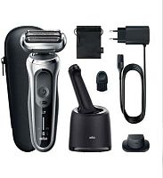 Бритва сетчатая Braun Series 7 71-S7200cc реж.эл.:3 питан.:аккум. черный/серебристый | код 1913975 | Braun