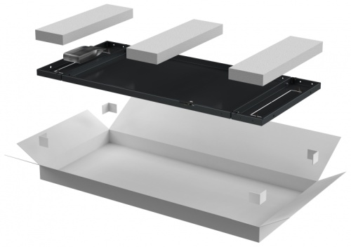 ITK LINEA N Панель задняя 600мм шкафа 42U чер. | код LN05-42U6X-ZM | ITK by IEK