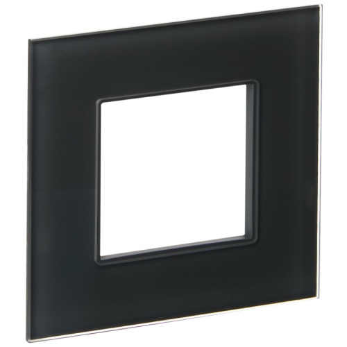 SKANDY Рамка 1-мест. SK-F21G стекло граф. IEK | код SK-M12-G-K53 | IEK