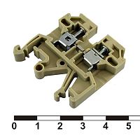 Клеммная колодка винтовая на DIN-рейку RUICHI MK 2.5, 24 А, 800 В, 1-проводное соединение, 24-14 AWG, PA66, корпус серый | код 80942 | Ruichi