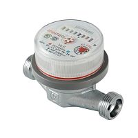 Водосчетчик унив., квартирный, БЕЗ СГОНОВ, до +90^С, 1,5м3, 1/2", 80 мм (NEW) | код. VLF-15U-L.80 | VALTEC