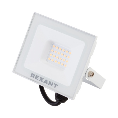Прожектор REXANT СДО 30 Вт 2400 Лм 2700 K белый корпус | код 605-028 | REXANT