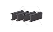 Комплект для соединения шкафов, универсальный, металл, черный | код LN-DGR-BGL-FSSR-BL | LANDE