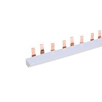 Шина соединительная типа PIN 12 штырей 3Р 63 А 22 см REXANT | код 11-2244-1 | REXANT