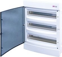 Щит внутр. распределительный ECM 3x18PT (54мод.прозр.дверь), пластик | код 001101047 | ETI