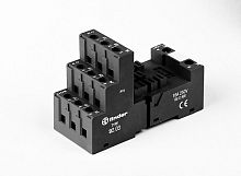 Розетка с винтовыми клеммами (с зажимной клетью) для реле 62.31, 62.32, 62.33, применяются модули 86.00, 86.30, 99.02, в комплекте металлическая клипса 092.71, версия: черный цвет (заказ минимум/кратно 1000шт) | код 92030SMA | FINDER