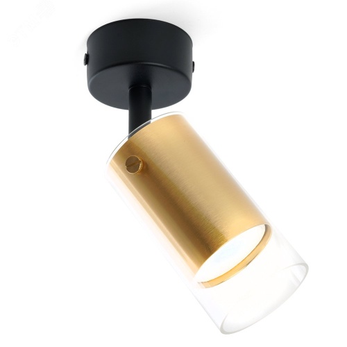 Светильник ДБО GU10 без лампы наклонный золото черный | код ML1891 48746 | FERON