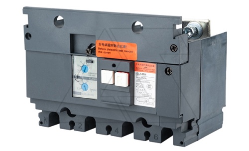 Блок УЗО RC, стац. исп. 4P тип A 0.03-0.3-1-3-10A, монтаж снизу, для SDM6-100_SDM6-250 | код SDM6-100/250-RC | SAIDE