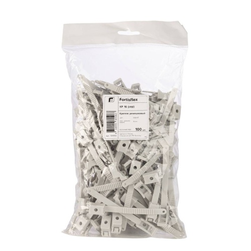 Крепеж ремешковый КР 16 (сер) (100шт) | код 104956 | КВТ фото 2 Крепеж ремешковый КР 16 (сер) (100шт) | код 104956 | КВТ фото 2