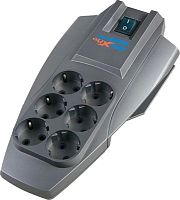 Сетевой фильтр Pilot X-Pro 7м (6 розеток) серый (коробка) | код 802474 | PILOT