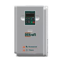 Преобразователь частоты DEKV060-11/15кВт 3 фазы 380В с торм. модулем | код DEKV060G011P015T4B | DEKraft