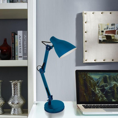 Светильник KD-331 C06 настол. 230В 40Вт E27 син. Camelion 13872 фото 8 Светильник KD-331 C06 настол. 230В 40Вт E27 син. Camelion 13872 фото 8