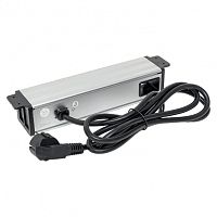 Встраиваемый настольный розеточный блок для крепления под столом, 10 модулей, C-Line | код cl-vnbu-10-s | EKF