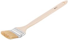 Кисть радиаторная натуральная светлая щетина деревянная ручка 2.5дюйм (63мм) FIT 01216