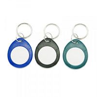 Брелок Mifare IL-07М, 1K , c кольцом. синий с белым (Брелок IL-07MBW) | код 5339 | IronLogic