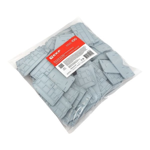 Заглушка для 6 Push-in 3 вывода серая | код EP-PIT-6-3 | EKF фото 4