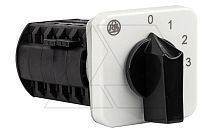 Переключатель BS 16 124 U, 2P, 20A, тип 0-1-2-3, 2NO на 1_3, на дверь, фронт IP40 | код EAC602872R | Rade Koncar