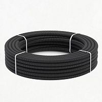 Труба гофрированная из нерж. стали SS304 PT 25А, черная, 10м | код 2259371 | Stahlmann