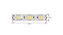 Лента светодиодная стандарт 5050 60LED/м 14.4Вт/м тепл. бел. 12В IP68 со скотчем 3М (уп.5м) SWG Standard 00-00009269